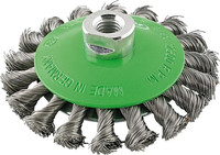 Brosse conique, acier inoxydable, torsadé