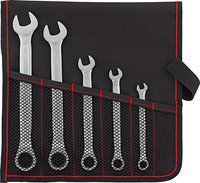 Jeu de clés mixtes à cliquet, 5 pièces