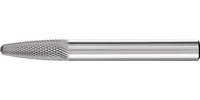 Fraise sur tige en carbure, denture MICRO, forme arrondie RBF