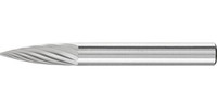 Fraise sur tige en carbure, denture 3, forme ogive à bout pointu SPG