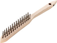 Brosse à main métallique, acier, lisse, 0,35 mm