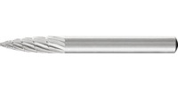 Fraise sur tige HSS, denture 3, forme ogive à bout pointu K