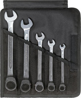 Jeu de clés mixtes à cliquet, n° 17, 5 pièces