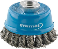 Brosse boisseau, acier, torsadé