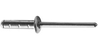 Rivet aveugle multiserrage, alu/acier, tête goutte de suif