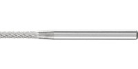 Mini-fraise sur tige en carbure, denture 4, forme cylindrique ZYA