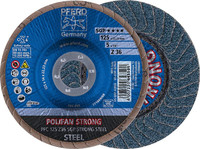 Disque à lamelles POLIFAN Z SGP STRONG STEEL, Ø 125 mm, bombé