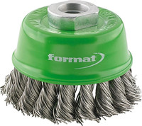Brosse boisseau, acier inoxydable V2A, torsadé