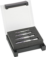 Jeu de fraises HPC, longues, 35°/38°, UNI, chanfrein d’angle 45°, D4