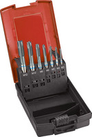 Jeu de tarauds machines pour trous débouchants, INOX, traités à la vapeur