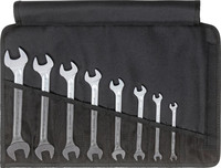 Jeu de clés à fourche doubles, n° 10, 8 pièces