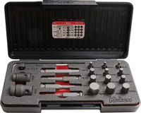 Jeu d’embouts de vissage à choc, modulaire, 20 pièces