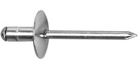 Rivet aveugle multiserrage, alu/acier, tête bombée