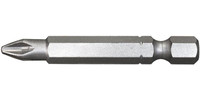 Embout 1/4" cruciforme PH, avec zone de torsion, tenace