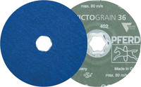 Meule en fibre COMBICLICK, grain céramique, VICTOGRAIN-COOL, Ø 115 mm